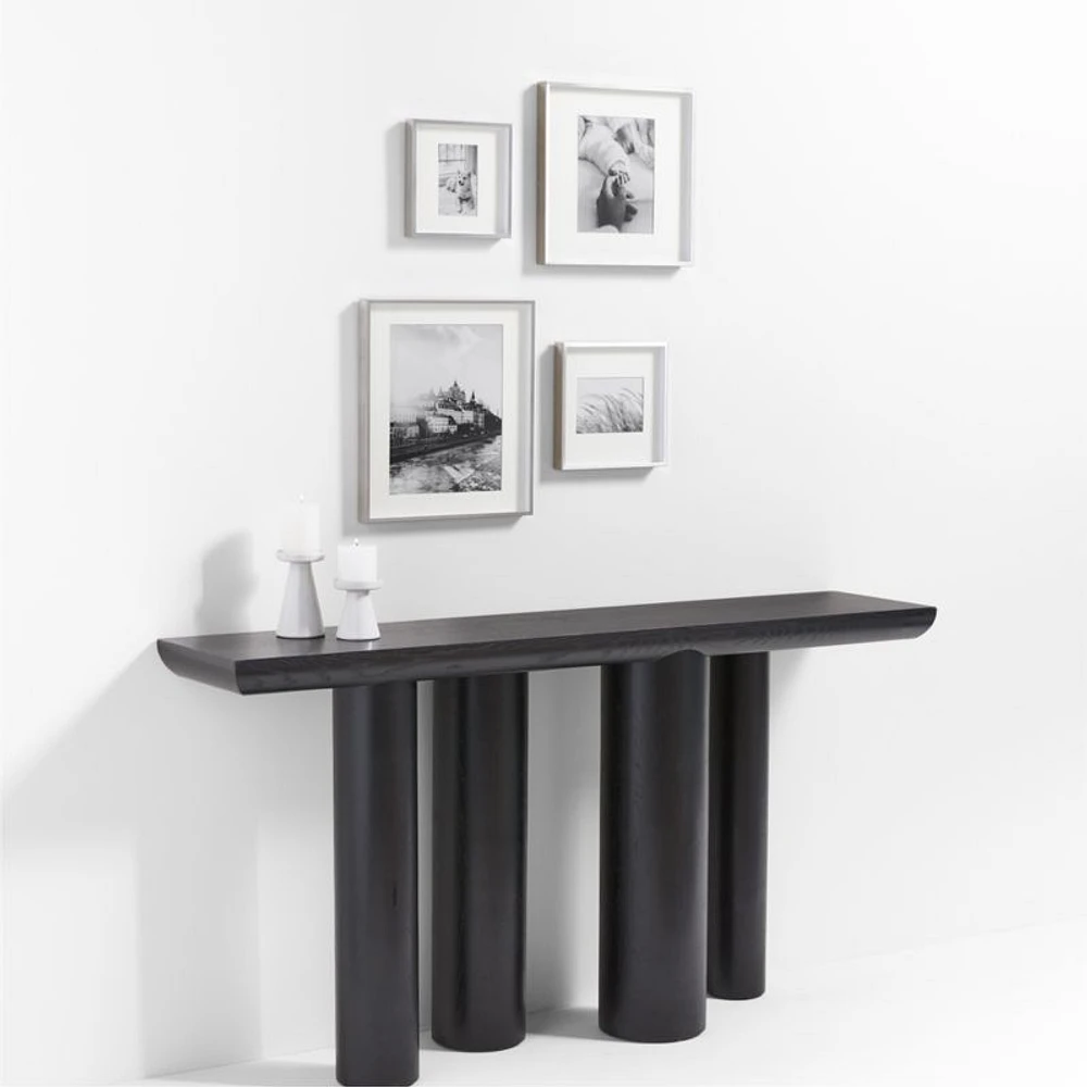 4-Piece Brushed Silver Gallery Wall Frame Set