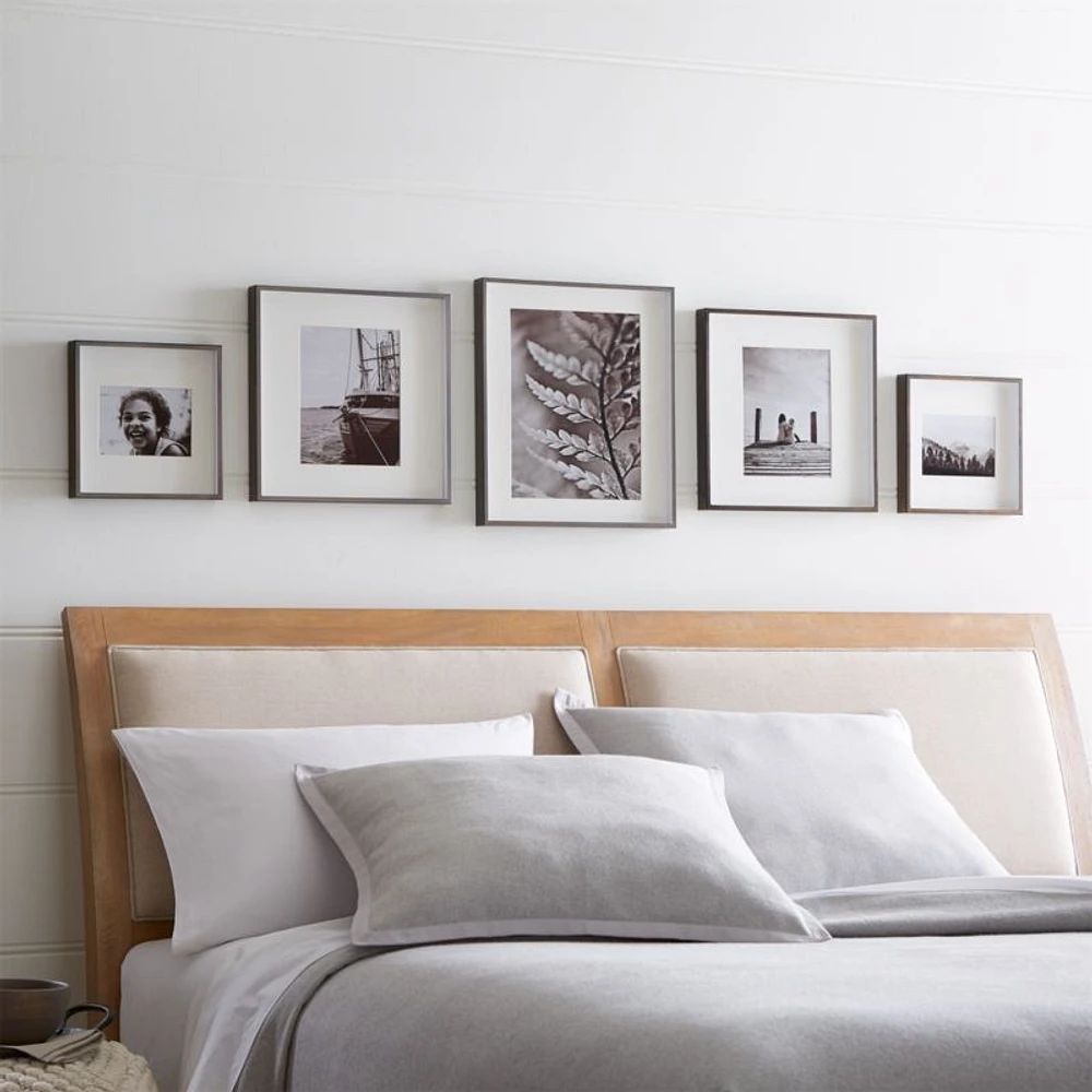 Brushed Antique Bronze Picture Frame Gallery, Set of 5