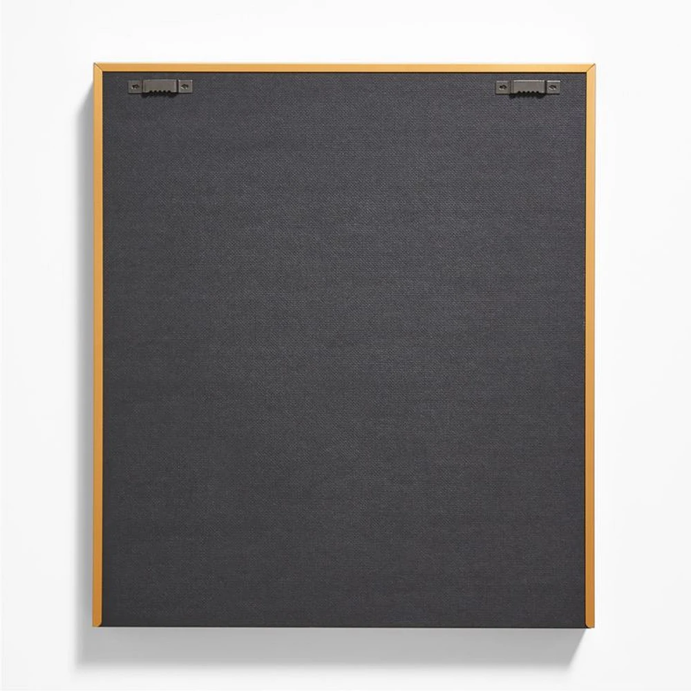 Brushed Brass Metal Picture Frame with Horizontal White Mat 5x7