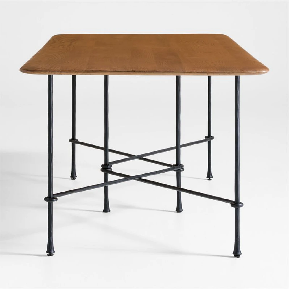 Brussels 88" Solid Oak Wood Dining Table