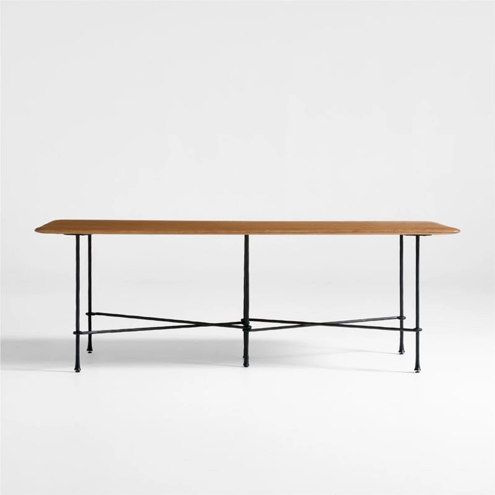 Brussels 88" Solid Oak Wood Dining Table