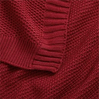 Bubble Knit Luminous Red Baby Stroller Blanket