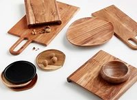 Byhring Mixed Wood Appetizer Plates, Set of 4