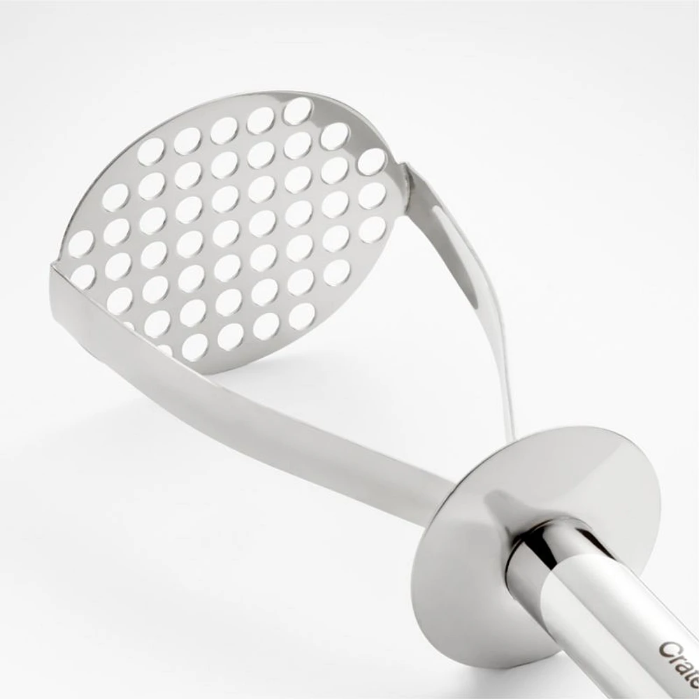 Crate & Barrel Stainless Steel Potato Masher