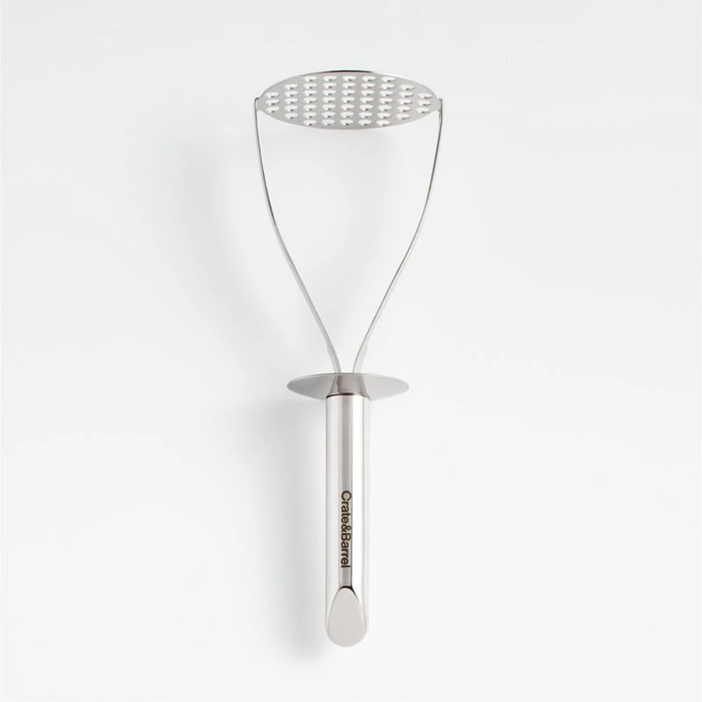 Crate & Barrel Stainless Steel Potato Masher