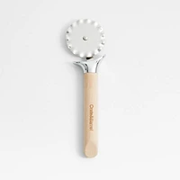 Crate & Barrel Fluted Pastry Cutter Wheel with Beechwood Handle