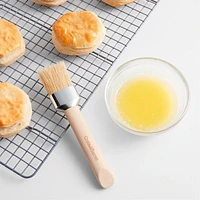 Crate & Barrel Large Pastry Brush with Beechwood Handle