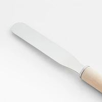Crate & Barrel Small Straight Icing Spatula with Beechwood Handle