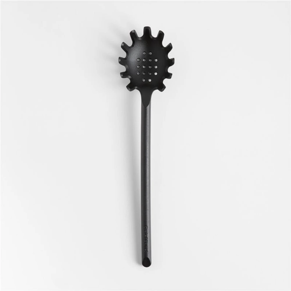 Crate & Barrel Black Nylon Pasta Spoon