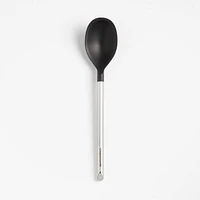 Crate & Barrel Black Silicone and Stainless Steel Deep Spoon