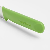 Crate & Barrel Citrus Serrated Green Knife