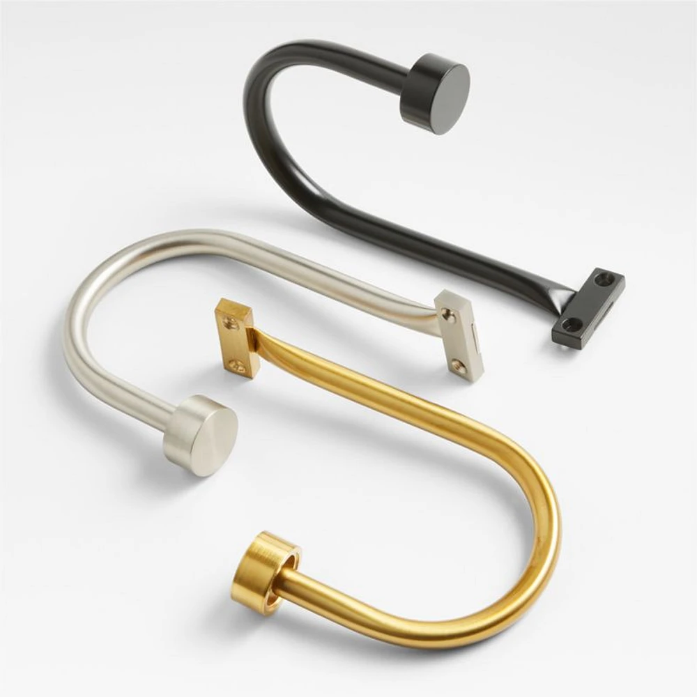 Brass Curtain Tiebacks, Set of 2