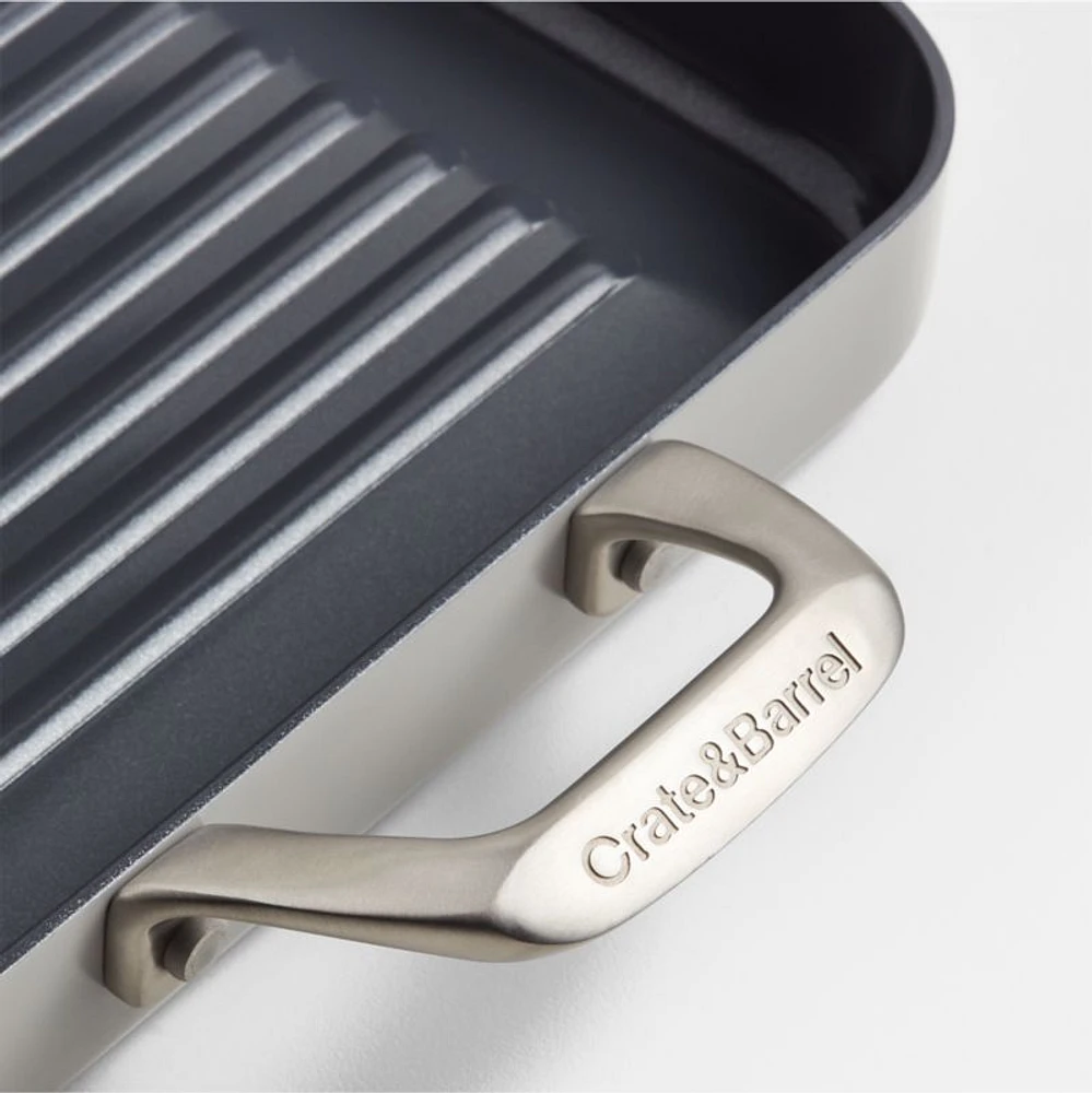 Crate & Barrel EvenCook Ceramic ™ Nonstick Double Burner Grill Pan