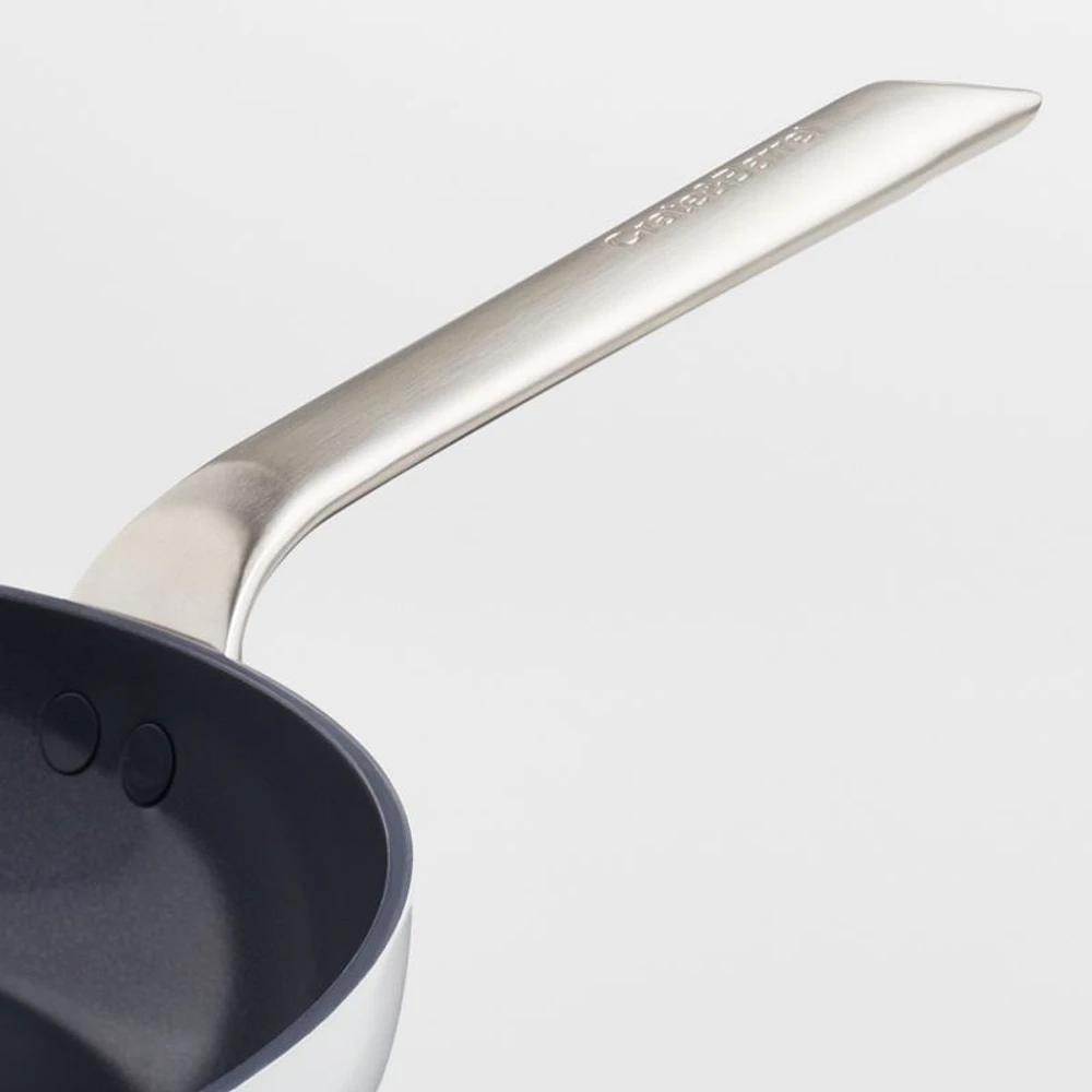 Crate & Barrel EvenCook Ceramic ™ Grey Nonstick 12" Fry Pan with Lid