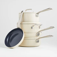 Crate & Barrel EvenCook Ceramic ™ Nonstick 8-Piece Cookware Set with Bonus