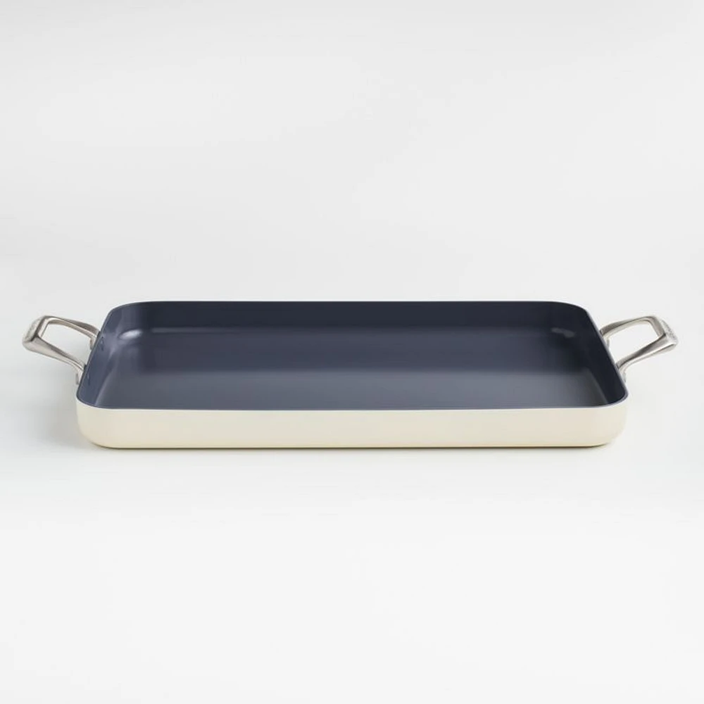 Crate & Barrel EvenCook Ceramic ™ Nonstick Double Burner Griddle