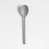 Crate & Barrel Grey Silicone Deep Spoon