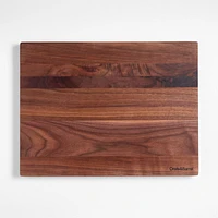 Crate & Barrel Reversible Walnut Wood Cutting Board 20"x15"x1.25"