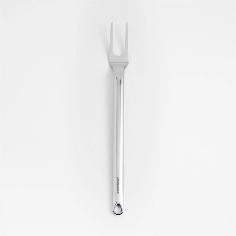 Crate & Barrel Stainless Steel Grill Fork