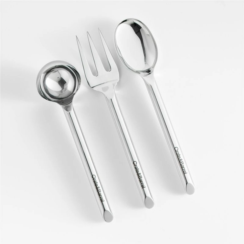 Crate & Barrel Stainless Steel Serving Spoon