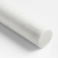 Crate & Barrel White Marble Straight Rolling Pin