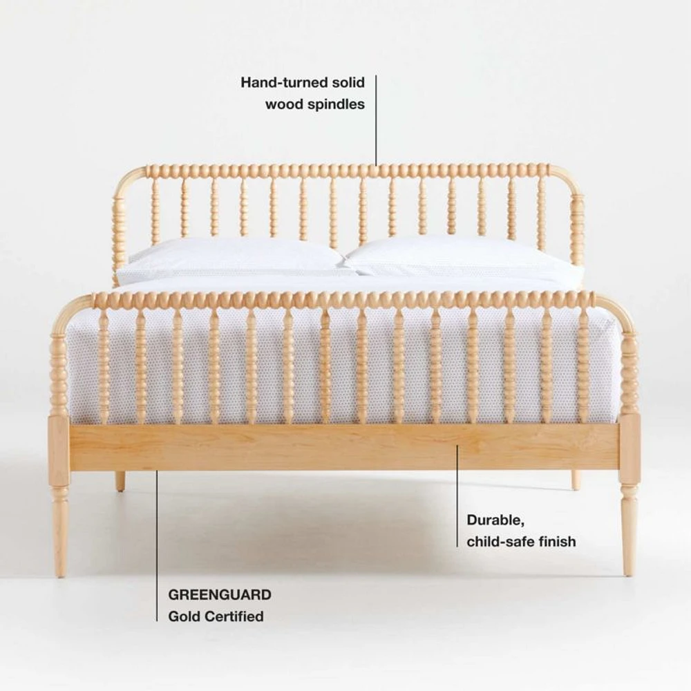 Jenny Lind Maple Wood Spindle Kids Twin Bed