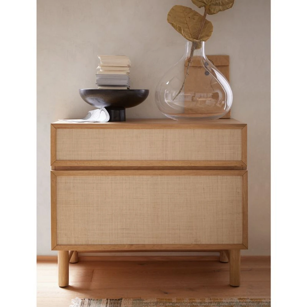 Emmer Large Natural Oak File Cabinet