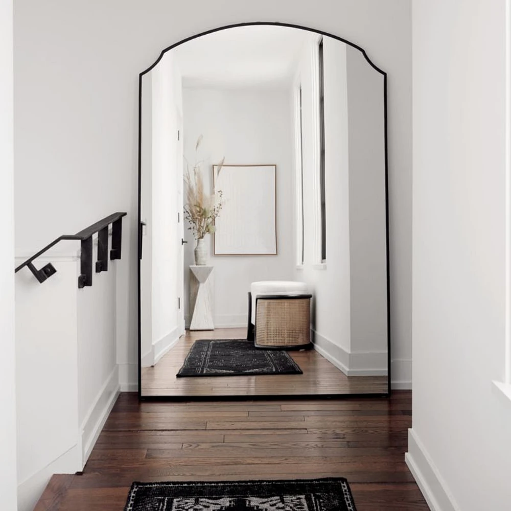 Emmy Black Floor Mirror 48.25"x72"