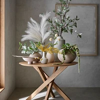 Ema Extra-Large White Ceramic Floor Vase 24"