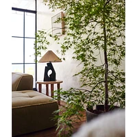 Ruins Ceramic Sculptural Table Lamp with Pleated Shade by Athena Calderone 20