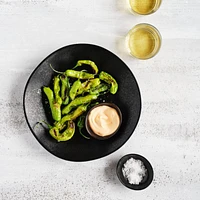 Marin Matte Black Dinner Plates, Set of 8