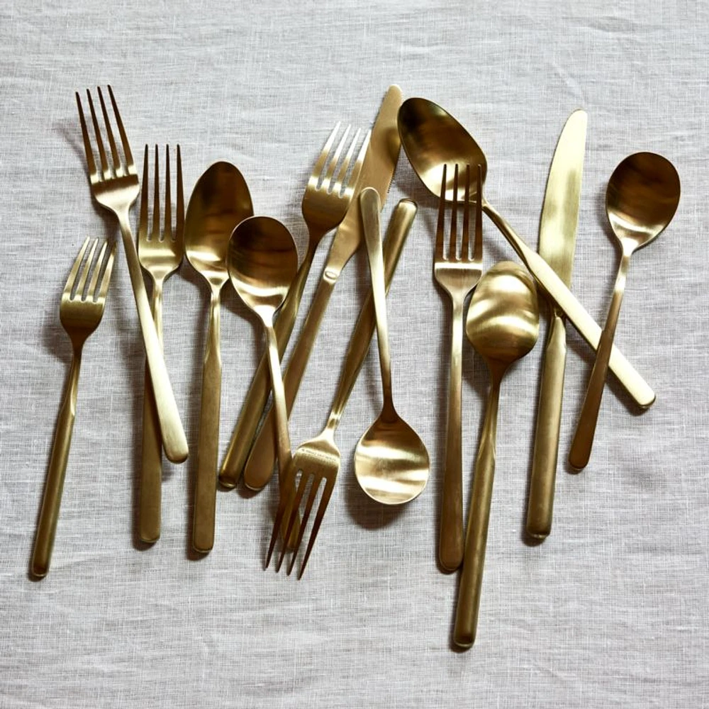 Mercer Champagne Flatware 5-Piece Place Setting