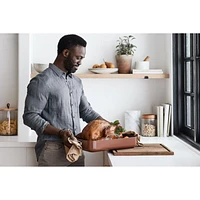 Crate & Barrel EvenCook Core ® Terracotta Ceramic Roasting Pan