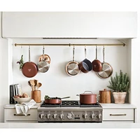 Crate & Barrel EvenCook Ceramic ™ Terracotta Ceramic Nonstick Fry Pans, Set of 2