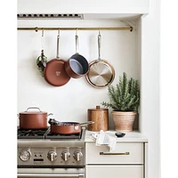 Crate & Barrel EvenCook Ceramic ™ Terracotta Ceramic Nonstick Fry Pans, Set of 2