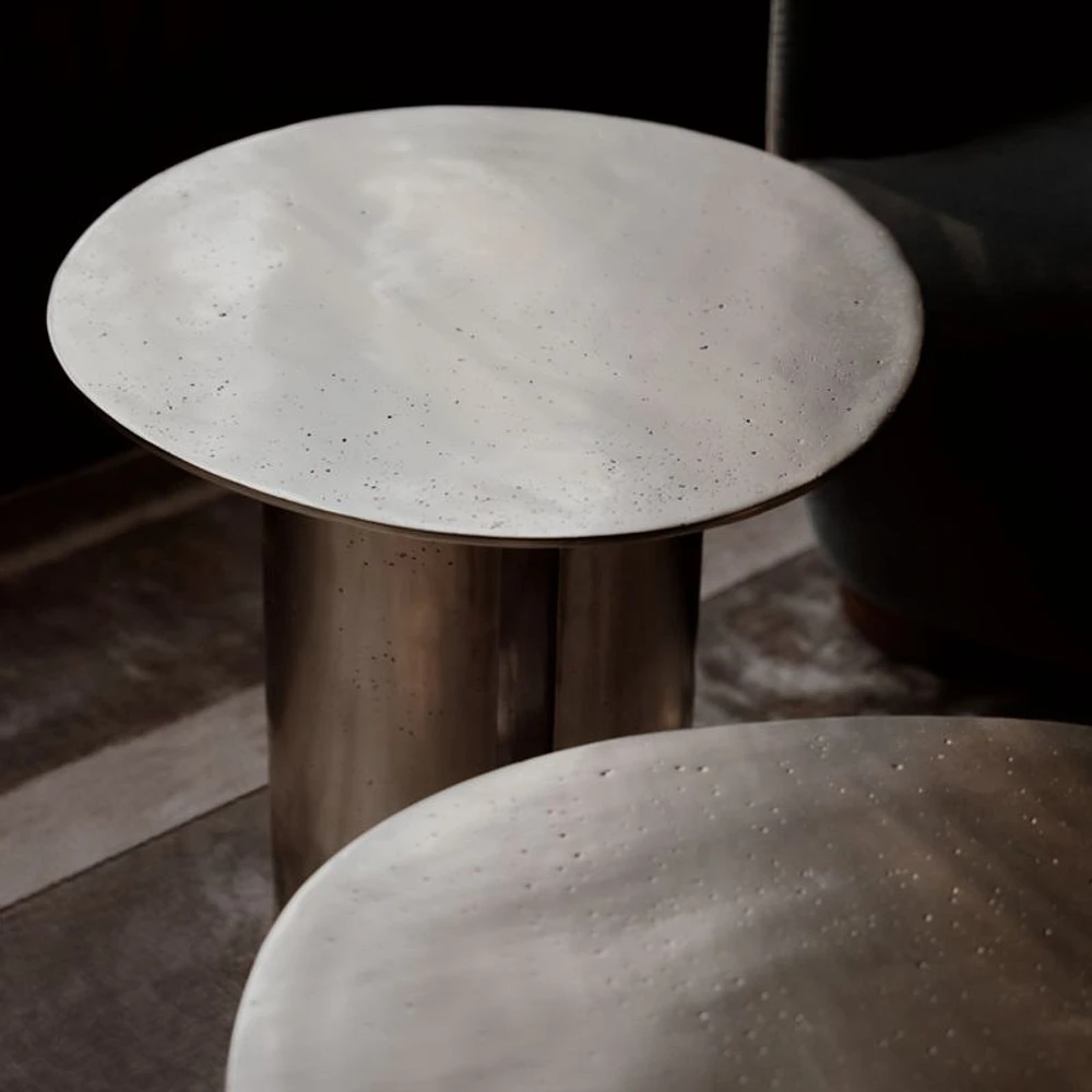Argent Metal 20" Side Table by Athena Calderone