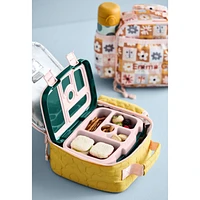 Quilted Yellow Flower Soft Insulated Kids Lunch Box