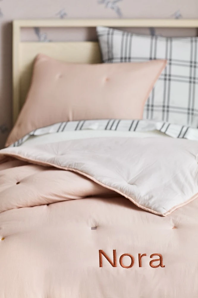 Pop Stitch Elegant Pink Cotton Voile Kids Twin Comforter