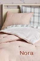 Pop Stitch Elegant Pink Cotton Voile Kids Twin Comforter