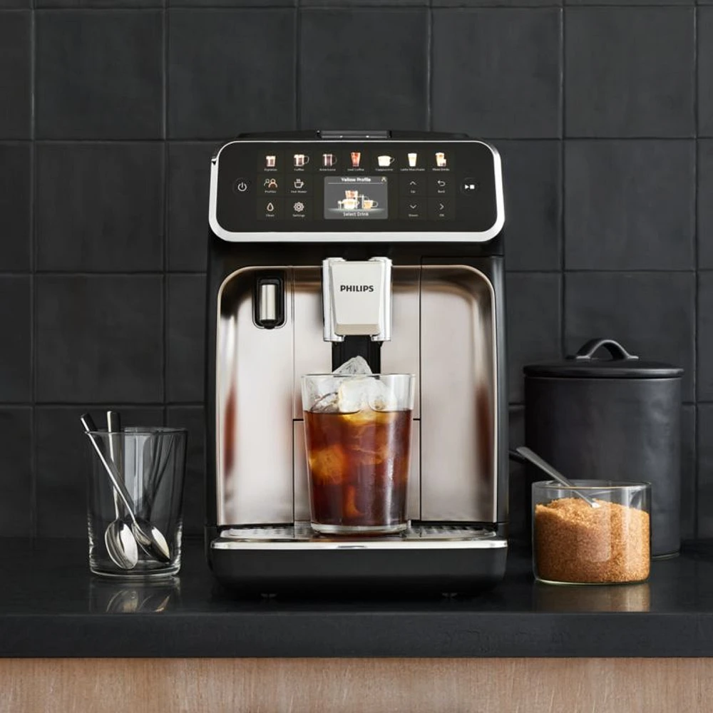Philips 4400 Series Fully-Automatic Espresso Machine with LatteGo + Iced Coffees