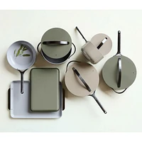 Caraway ® Home 7-Piece Pebble Ceramic Non-Stick Cookware Set with Gunmetal Hardware
