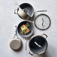 Calphalon ® Ceramic Non-Stick Taupe 12" Fry Pan with Cover