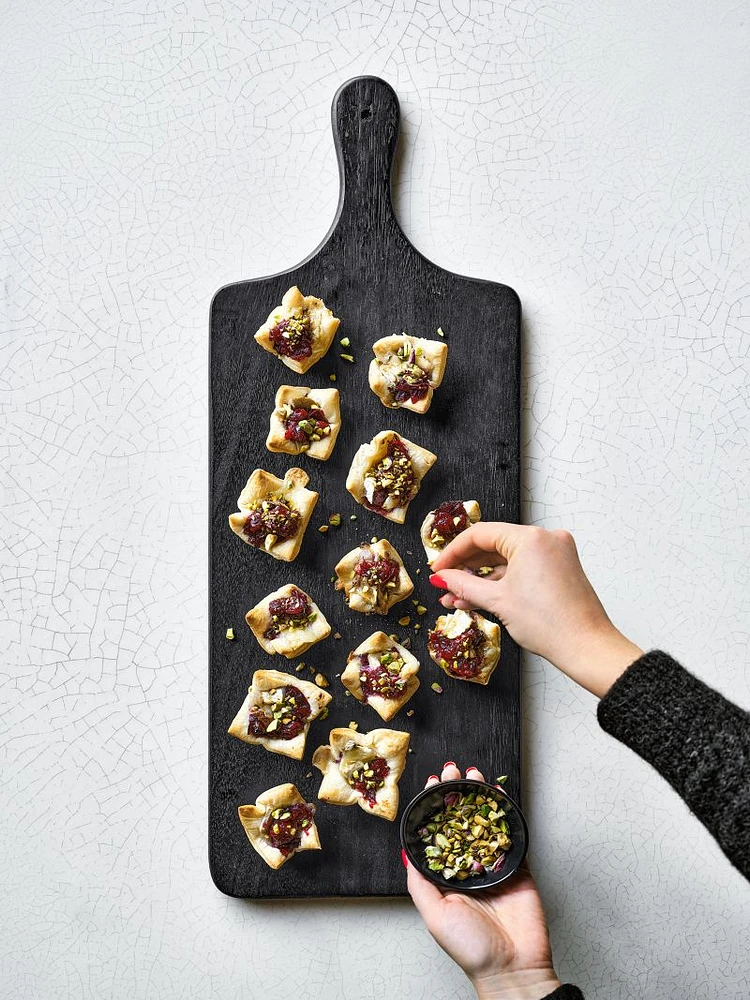 Tondo Ebonized Paddle Serving Board