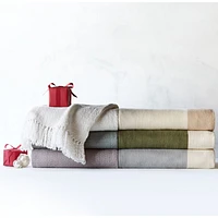 Styles 70"x55" Ivory Throw Blanket