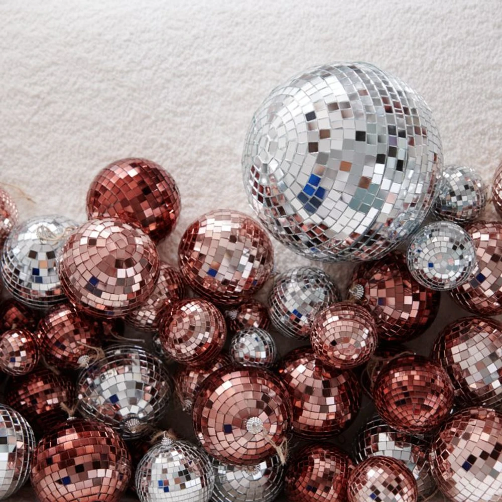 Stevey Disco Ball Christmas Tree Ornaments by Leanne Ford, Set of 12