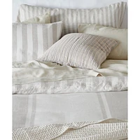 Jackie Stripe Linen Natural Standard Sham by Leanne Ford