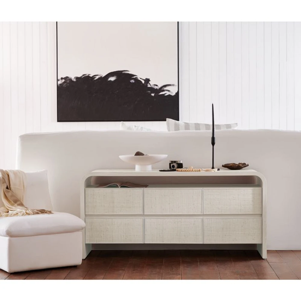 Rica Grasscloth 6-Drawer Dresser by Leanne Ford