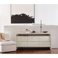 Rica Grasscloth 6-Drawer Dresser by Leanne Ford