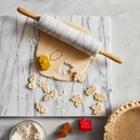 French Kitchen Marble Rolling Pin with Stand