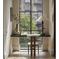 Ceremonie Natural Boucle Dining Chair by Athena Calderone